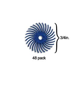 3M Scotch-Brite™ Radial Bristle Disc 3/4'' Blue 400Grit (48 Pack)