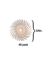 3M Scotch-Brite™ Radial Bristle Disc 3/4'' Peach 6 Micron Polish I (48 Pack)