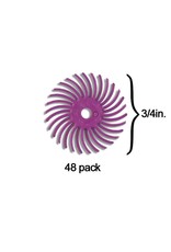3M Scotch-Brite™ Radial Bristle Disc 3/4'' Pink Pumice (48 Pack)