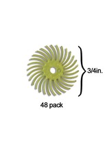 3M Scotch-Brite™ Radial Bristle Disc 3/4'' Yellow 80Grit (48 Pack)