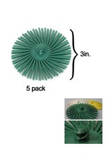 3M Scotch-Brite™ Roloc™ Radial Bristle Disc 3'' Green 50Grit (5 Pack)