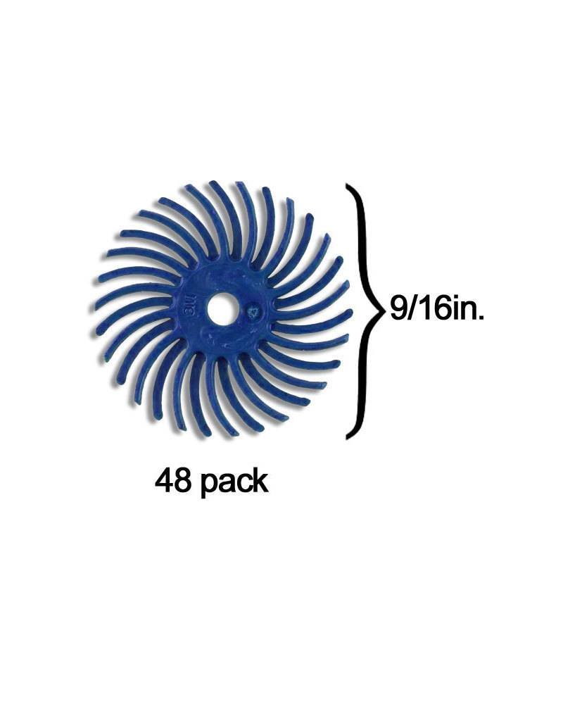 3M Scotch-Brite™ Radial Bristle Disc 9/16'' Blue 400Grit (48 Pack)