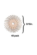 3M Scotch-Brite™ Radial Bristle Disc 9/16'' Peach 6 Micron Polish I (48 Pack)