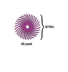 3M Scotch-Brite™ Radial Bristle Disc 9/16'' Pink Pumice (48 Pack)