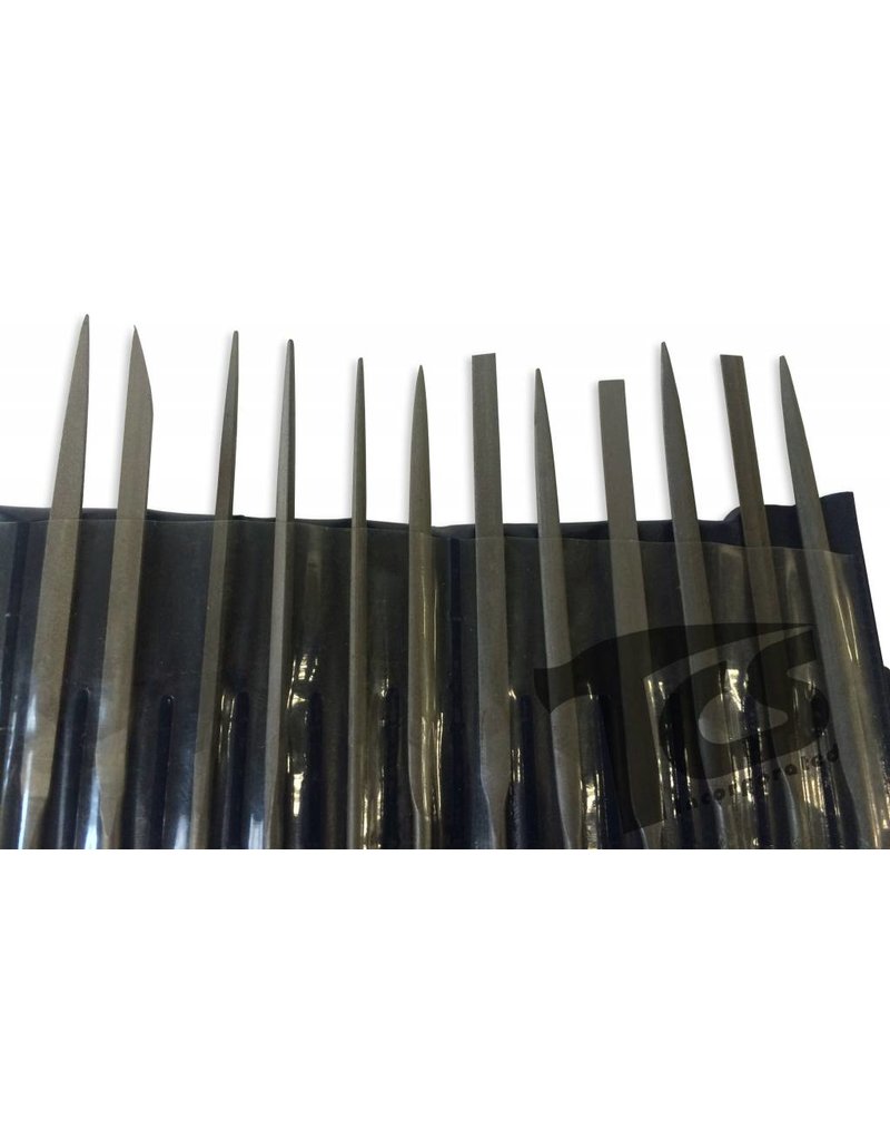 Just Sculpt Small Steel Needle File Set Fine 12pc