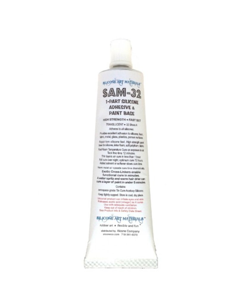 SAM 32 Silicone Art Medium and Adhesive 3oz Tube - The Compleat Sculptor -  The Compleat Sculptor