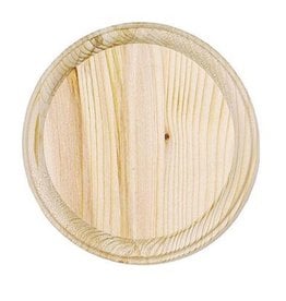 Wood Wood Plaque - Round - 4 inch diameter