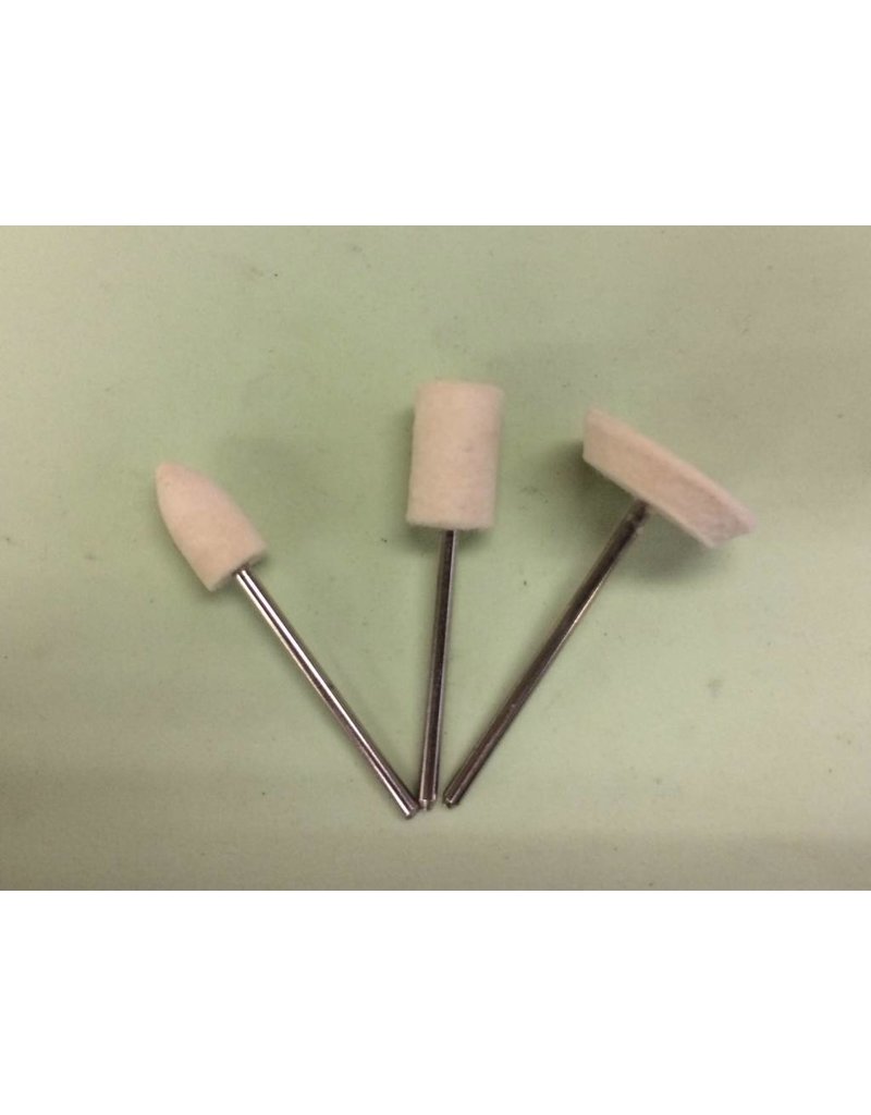 Just Sculpt Felt Bobs (Set of 3) 3/32" Shank