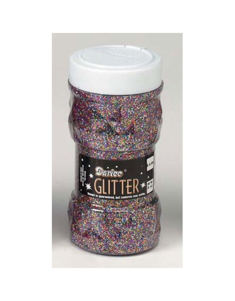 Darice Glitter Jar - Multi Colored - 8 oz