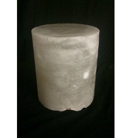 Stone 4-3/4"d x 4"h White Alabaster Cylinder #221007