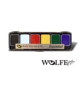 Wolfe Face Art & FX Hydrocolor Essentials 6 Color Palette