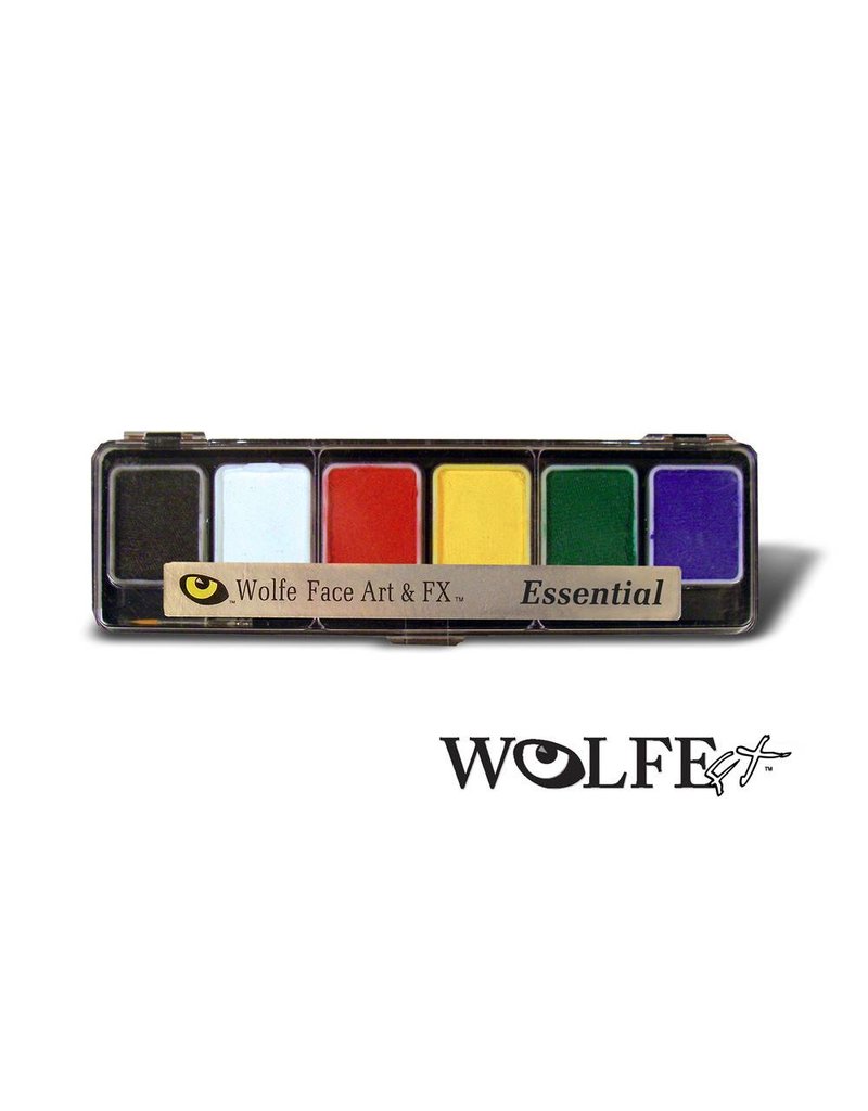 Wolfe Face Art & FX Hydrocolor Essentials 6 Color Palette