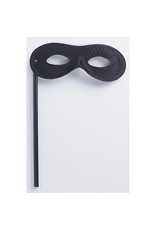 Darice Mask on a Stick - Black Satin