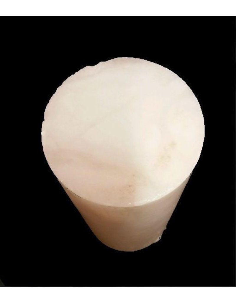 Stone 3-3/4"d x 8-1/2"h White Alabaster Cylinder #221052