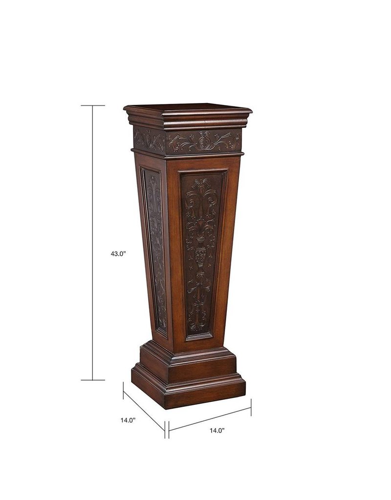 Just Sculpt Wooden Ornate Pedestal 14X14X43