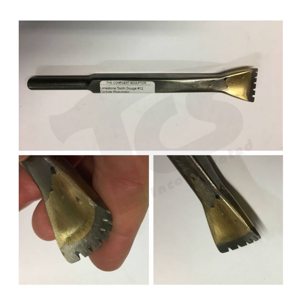 Limestone Tooth Gouge 12 Carbide Pneumatic The Compleat Sculptor