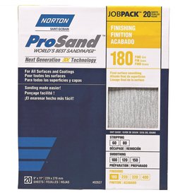 Norton Pro Sand 180 grit 20 pack