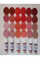 SAM Silicone Dispersion Reds 7ml Set (6 Red Tones)