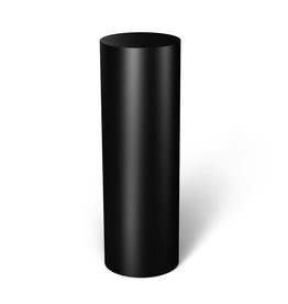 Just Sculpt Black Gloss Laminate Cylinder Pedestal 20" diameter x 24" tall