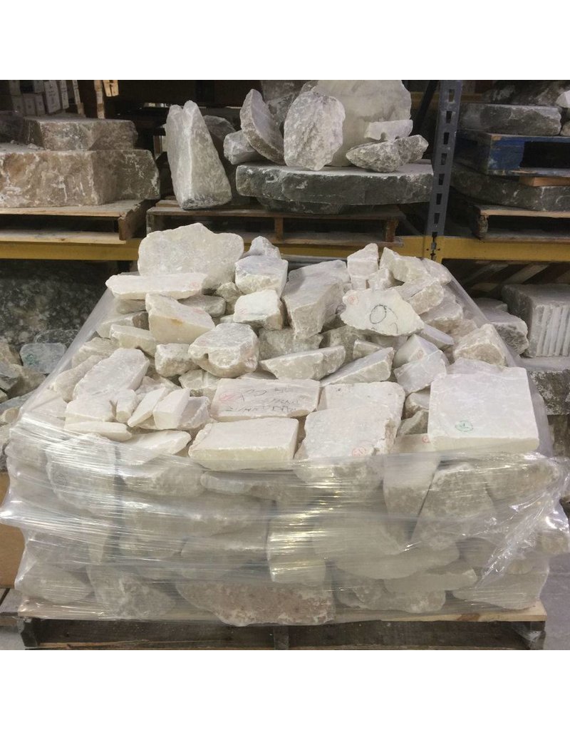 Stone Mario's Italian White Translucent Alabaster Boulder Per Pound