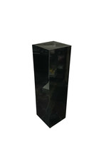 Just Sculpt Formica Pedestal 15x15x36 Black Gloss