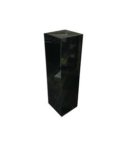 Just Sculpt Formica Pedestal 15x15x36 Black Gloss