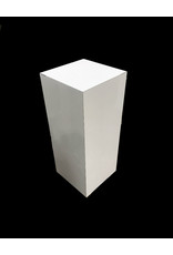 Just Sculpt Formica Pedestal 15x15x36 White Matte