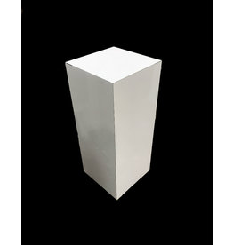 Just Sculpt Formica Pedestal 15x15x36 White Matte