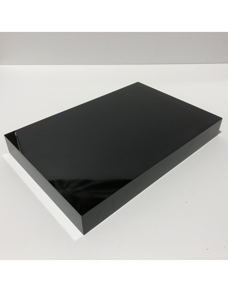 Just Sculpt Formica Base 12x8x1.5 Gloss Black - The Compleat Sculptor