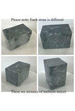 Stone Indian Gray Soapstone 4lb Block  3x3x4.5