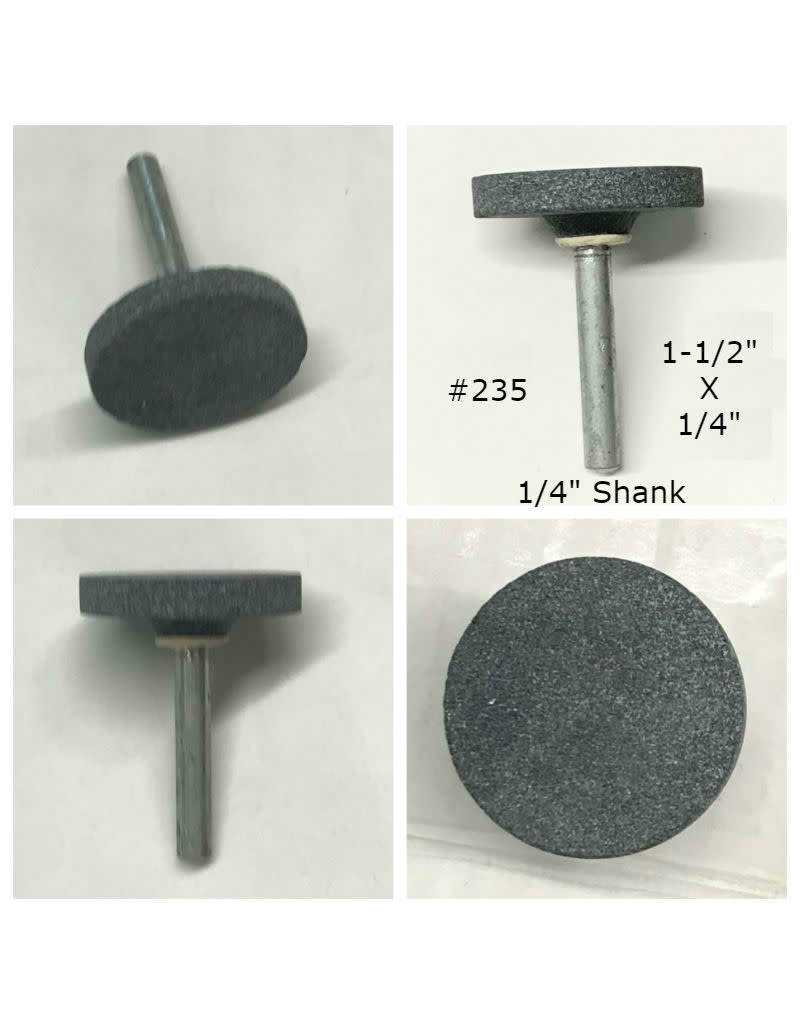 Norton Silicon Carbide Mounted Stone Disc #235 1-1/2x1/4 (1/4 shank) CU