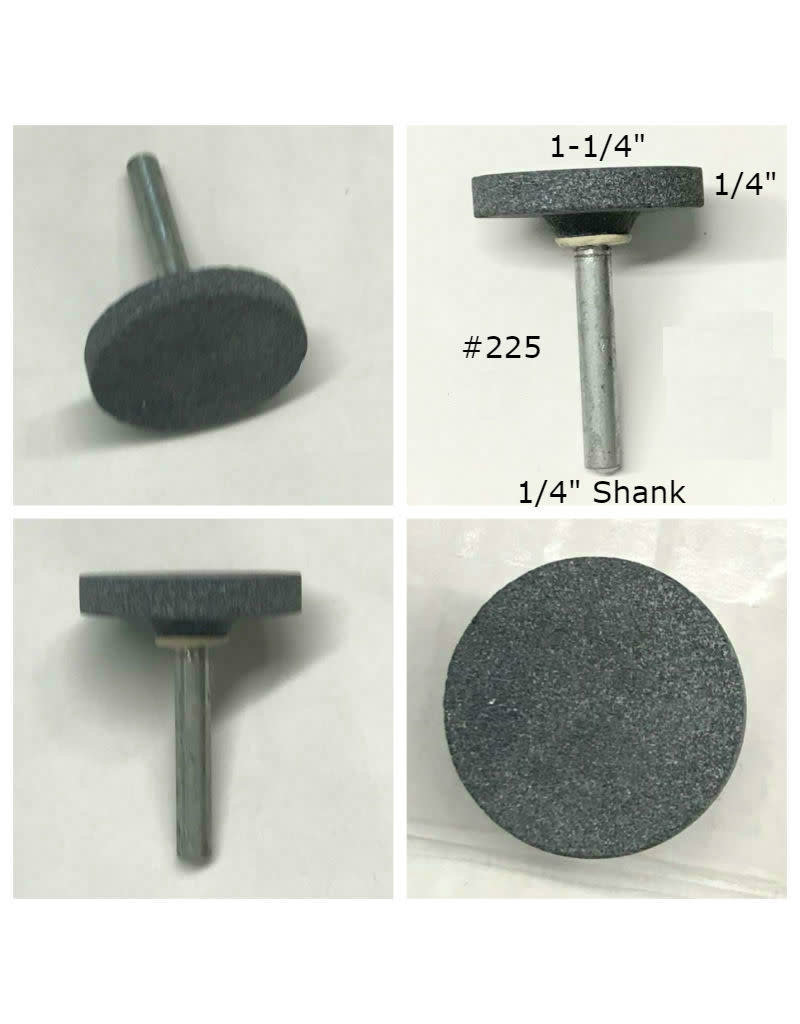 Norton Silicon Carbide Mounted Stone Disc #225 1-1/4x1/4 (1/4 shank) CU