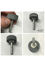 Norton #227 Silicon Carbide Mounted Stone Disc CU #227 1-1/4x1/2 (1/4 shank) CU