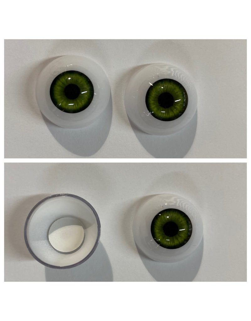 Just Sculpt Acrylic Eyes 22mm Green (Pair)