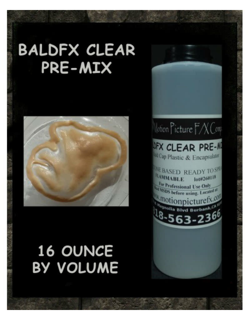 BaldFX Clear Ready to Spray Pre-Mix Vinyl Bald Cap Plastic 16oz