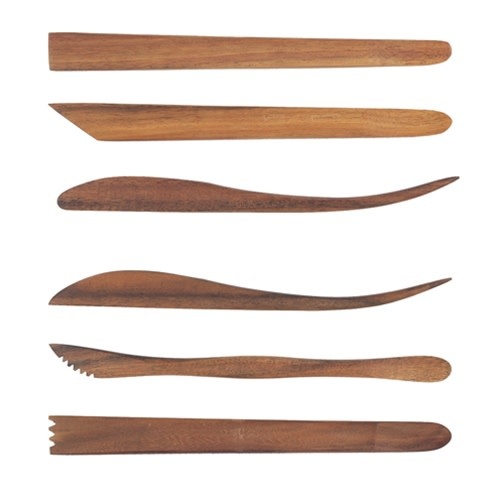 Set of Walnut Wood Ribs for Sculpting and Shaping Pottery, Ceramics, and  Clay. 