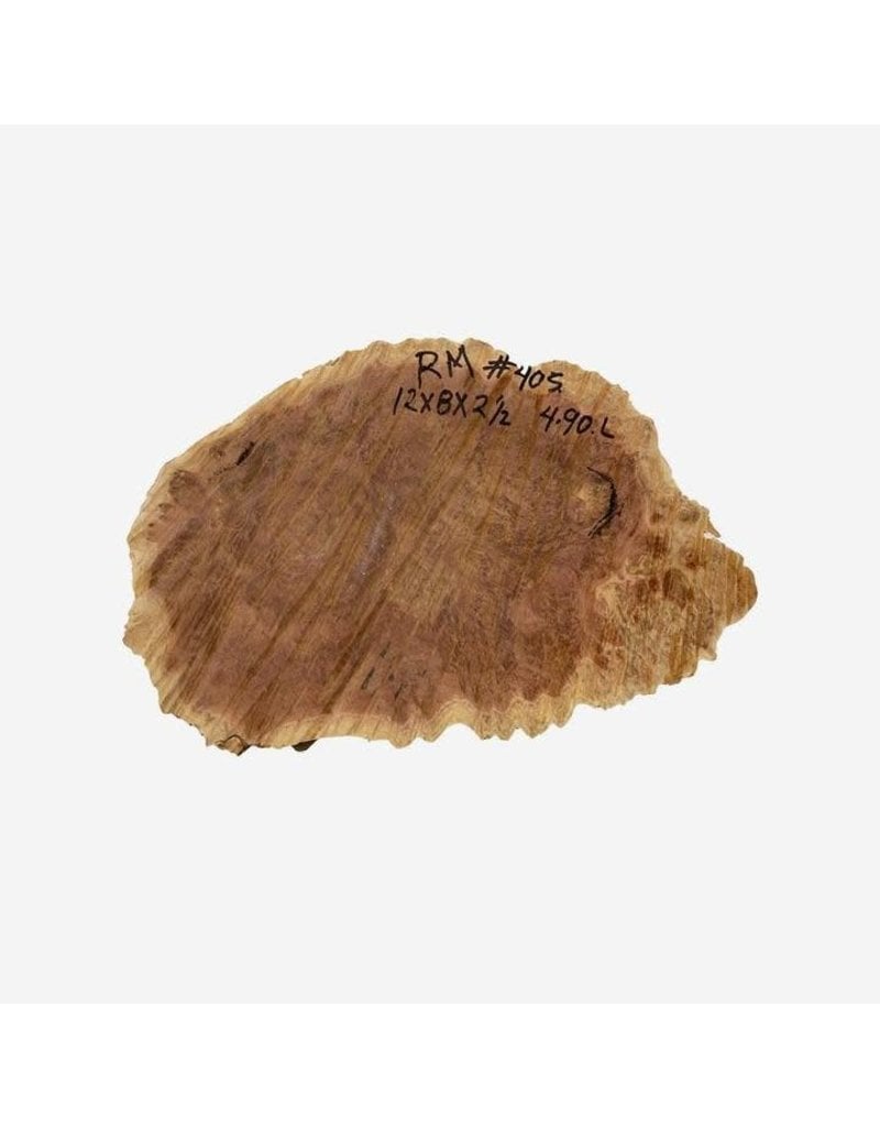 Wood Red Mallee Burl Cap #405, 12 x 8 x 2 1/2 inches, 4.90 lbs