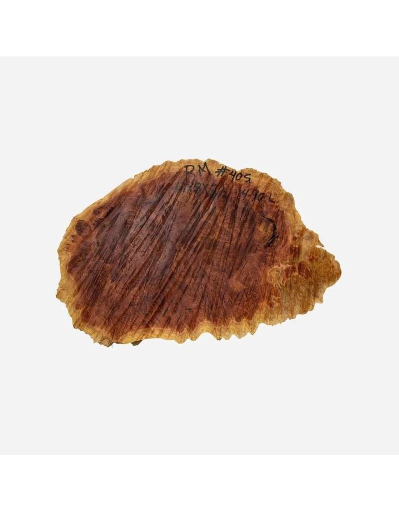 Wood Red Mallee Burl Cap #405, 12 x 8 x 2 1/2 inches, 4.90 lbs