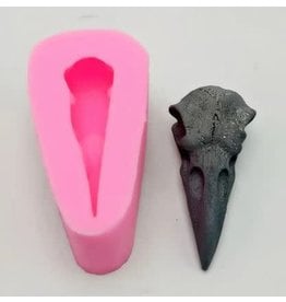 JS Molds Crow Skull Silicone Mold