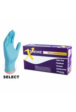 Gloveworks Nitrile Gloves Blue Industrial Powdered Large Box