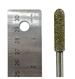 JSAM Diamond Tooling Diamond Burr #05 Pencil 10mm 1/4" Shaft #5
