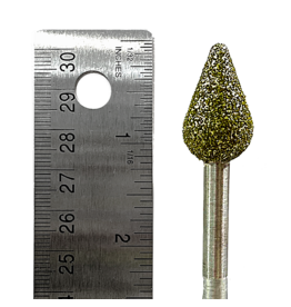 Just Sculpt Diamond Burr #10 Point Taper 5/8x1" (18x25mm) 1/4" Shaft