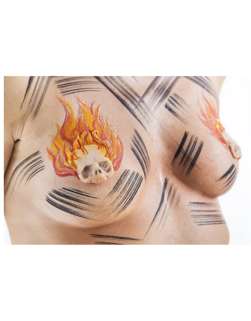 Baburka Cinema Crafts Nipple Covers: Skulls - N6 Silicone Prosthetic
