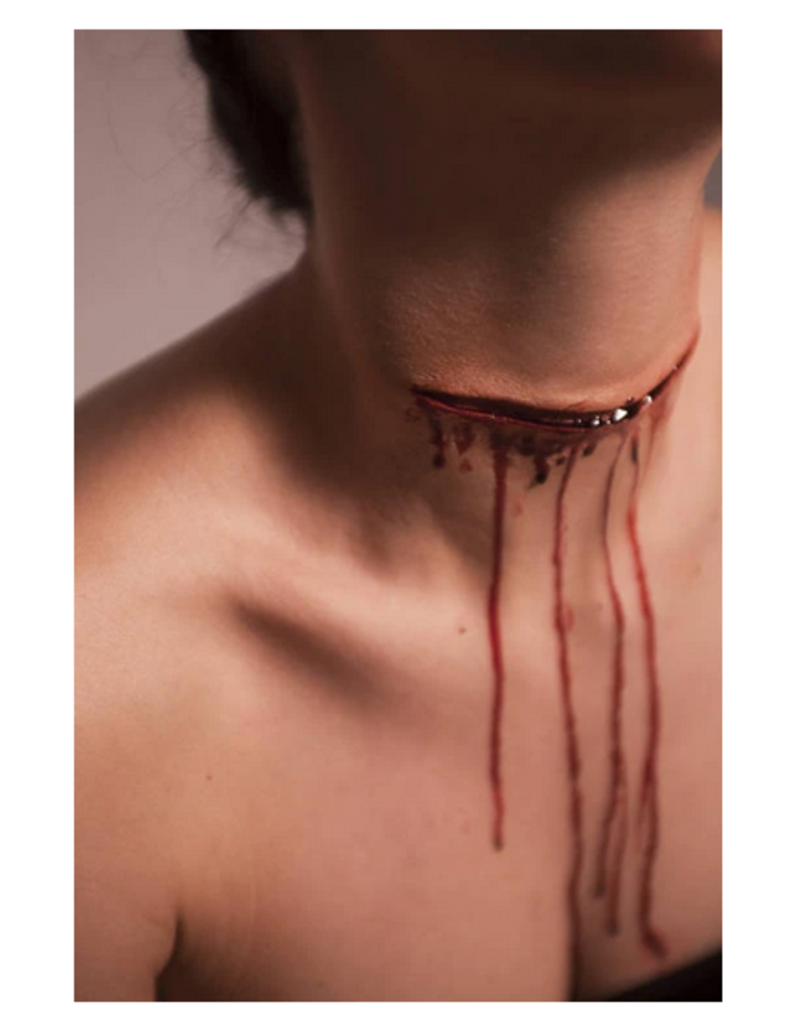 Baburka Cinema Crafts Slashed throat - S2 Silicone Prosthetic