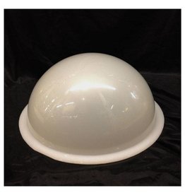 Just Sculpt Plexiglass Dome Milky 16" Dia 1/4" Thick