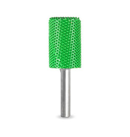 Cylinder 3/4" Green Coarse Grit Burr 1/4" Shank