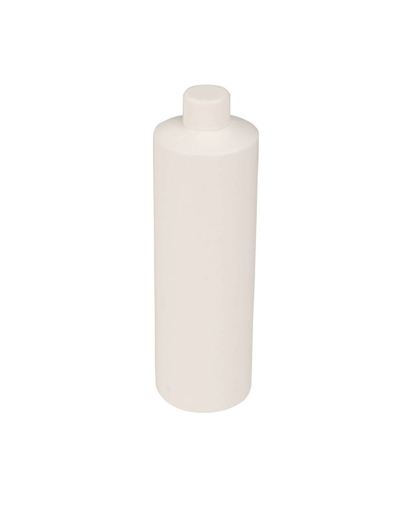 Just Sculpt 8oz White Plastic HDPE Bottle With Cap