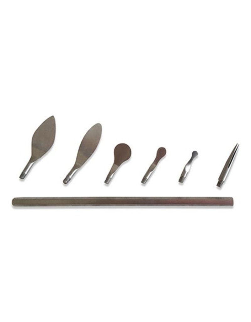  Clay Sculpting Tools, 6 PCS Double-Ended Stainless Steel  Polymer Clay Tools, Wooden Handle Pottery Tools for Embossing, Carving  Tools and Supplies