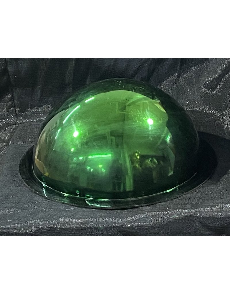 Just Sculpt Plexiglass Dome Black Coated Green 12" Dia 1/8" Thick