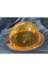 Just Sculpt Plexiglass Dome Clear Orange 8" Dia 1/8" Thick